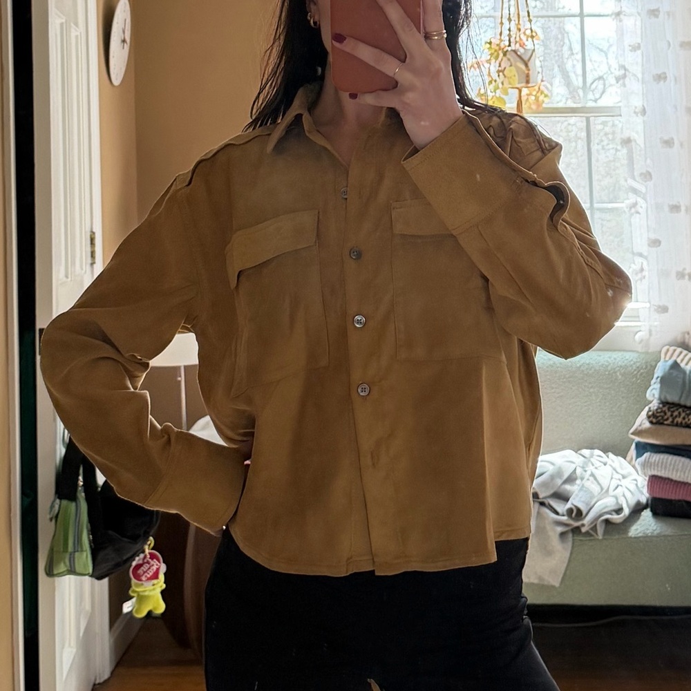 Banana Republic Suede Shirt - Picture 2 of 3